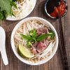 PHO WITH RARE BEEF